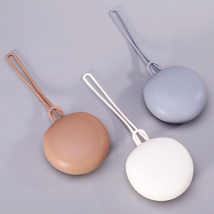 Estuche de silicona plano para chupete libre de BPA, protector portátil para bebé
