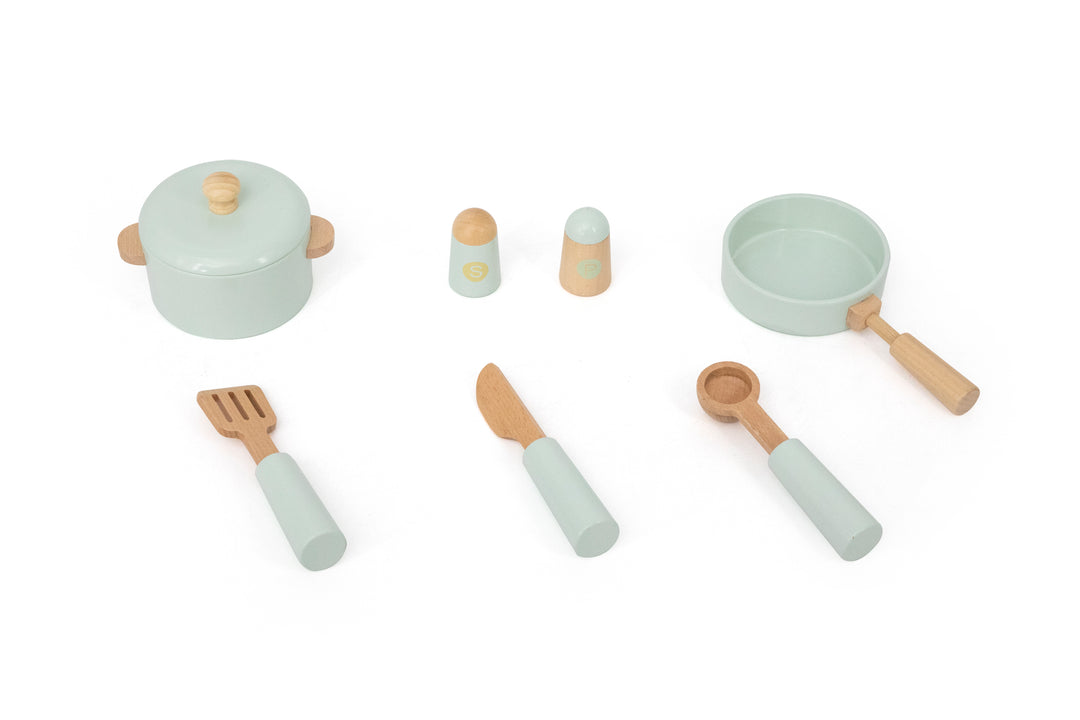 Accesorios de cocina de madera estilo Montessori para niños