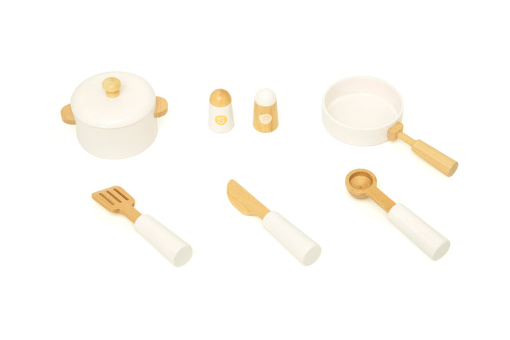 Accesorios de cocina de madera estilo Montessori para niños