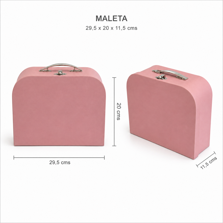 Ratoncitos de tela con set de sala de estar en maleta, juguete de apego