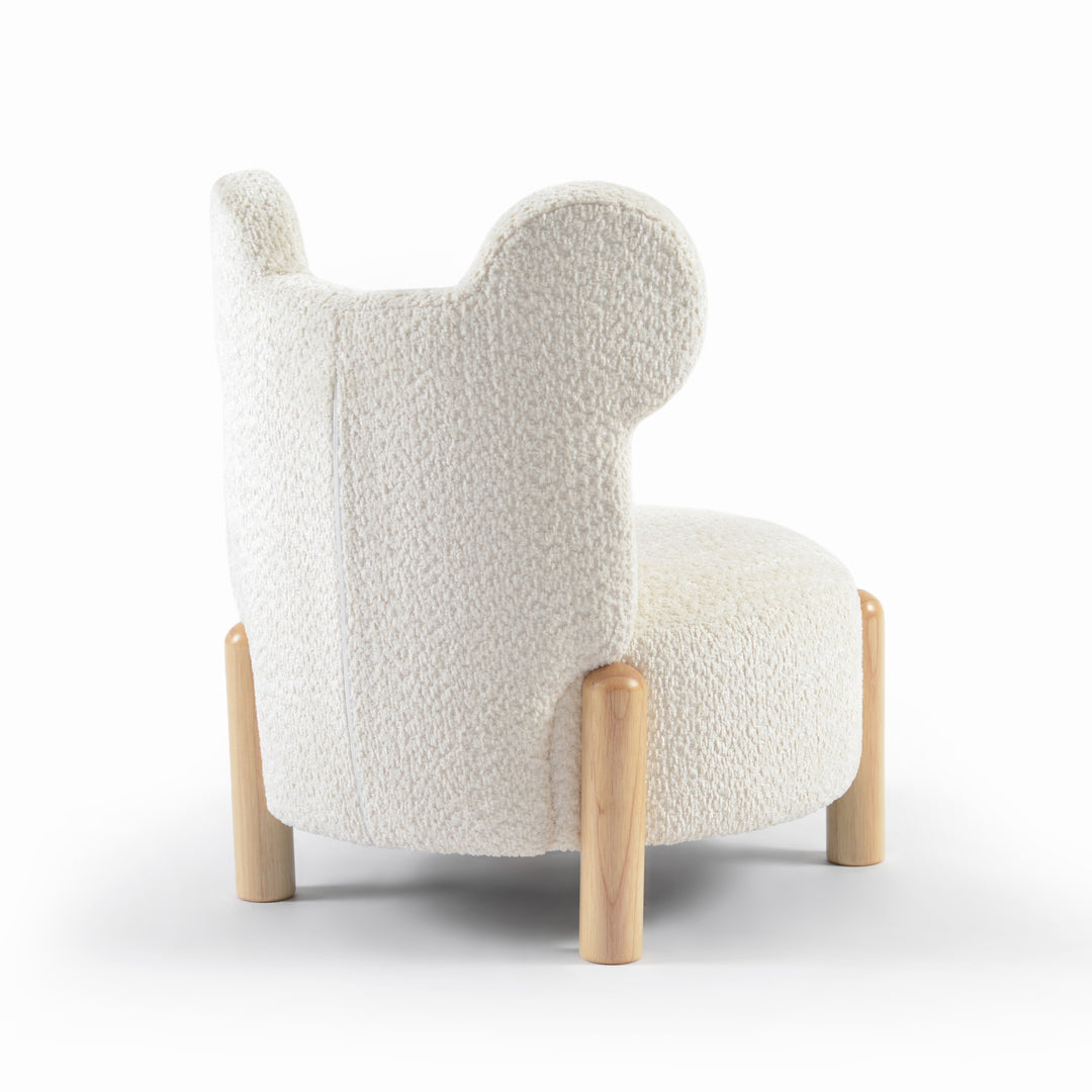 Detalle del tapizado del sofá infantil osito, textura suave para niños