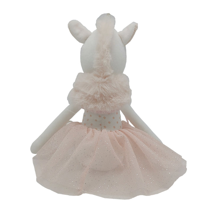 Peluche unicornio bailarina con diseño nórdico para los más pequeños