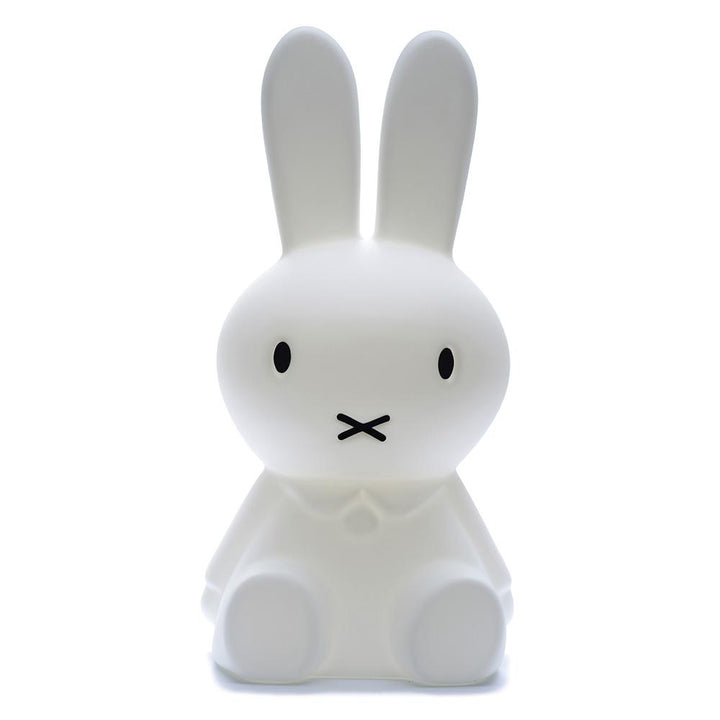 Lámpara de noche espantapájaros de silicona con forma de conejo blanco, luz quitamiedos recargable para dormitorio infantil