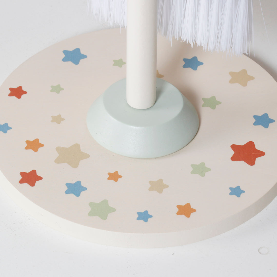 Escoba, recogedor y cepillo de madera de juguete para niños, set de limpieza Montessori