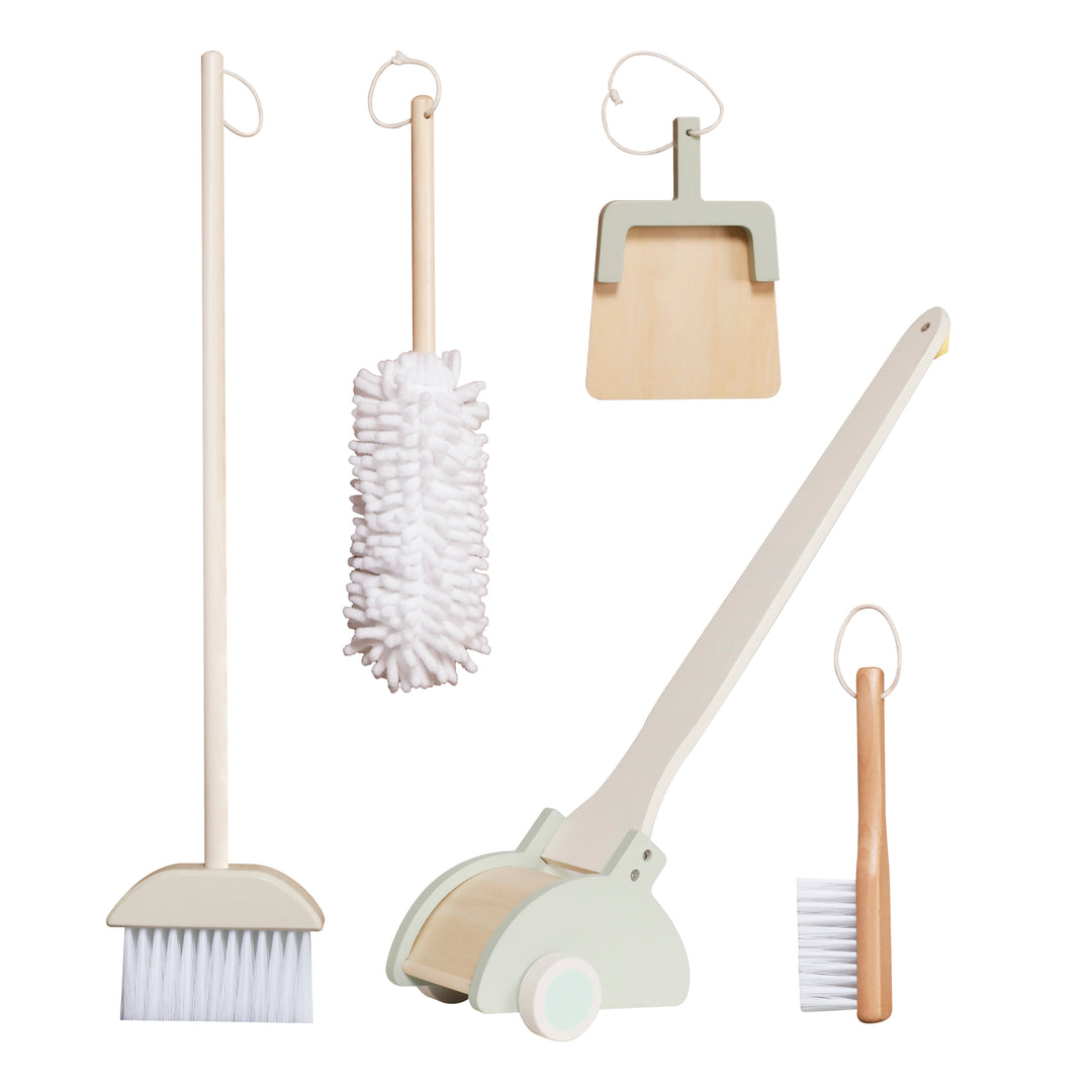 Set de limpieza de madera para niños Roots Toys, juguete didáctico estilo nórdico
