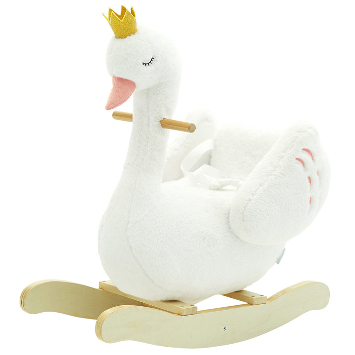 Balancín cisne de madera para bebés, juguete que desarrolla el equilibrio