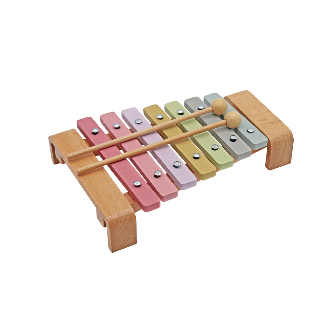 Metalófono de madera 8 notas para estimulación temprana estilo Montessori